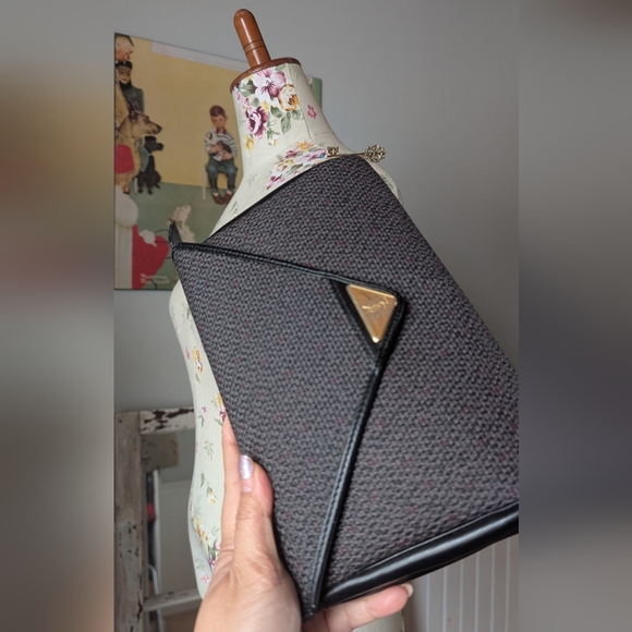 Yves Saint Laurent YSL Woven Flap Clutch Bag - Picture 11 of 12